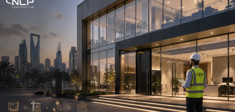 NCP مقاول تسليم المفتاح في الرياض لمشروع تجاري مكتمل في الرياض